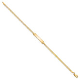 10k Flat Curb Link ID Bracelet